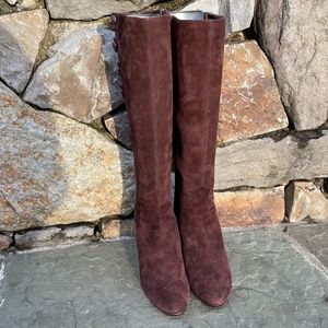 Beautiful High Heeled Suede Leather Boots